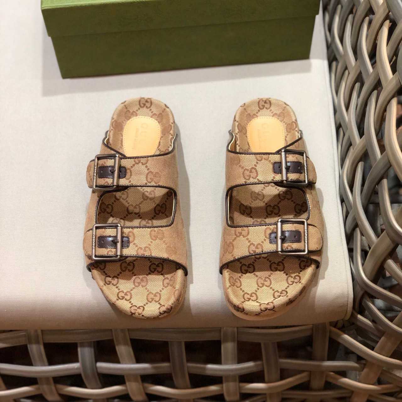 Gucci Men's Slide Sandal With Straps - PerfectKickZ