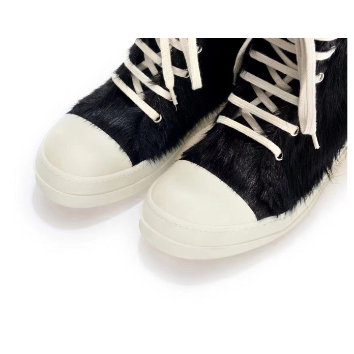 Rick Owens High Top Sneakers In Black - PerfectKickZ