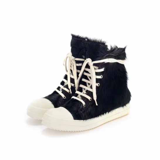 Rick Owens High Top Sneakers In Black - PerfectKickZ