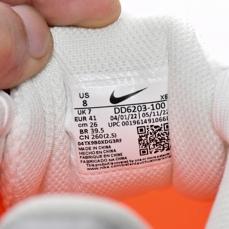 Nike Air Winflo 9 White Orange Sneaker    DD6203-100 - PerfectKickZ