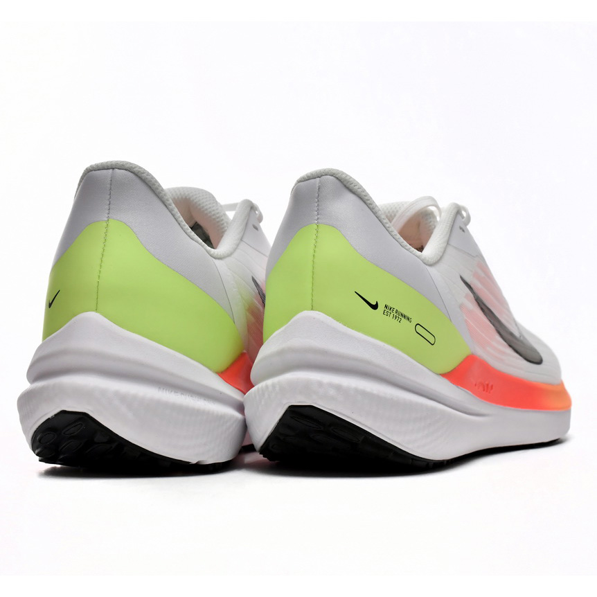 Nike Air Winflo 9 White Orange Sneaker    DD6203-100 - PerfectKickZ
