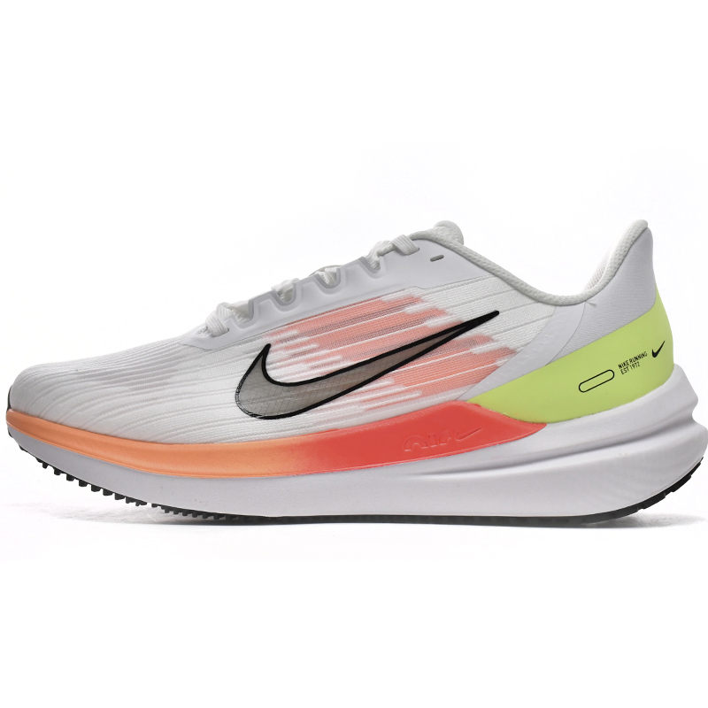 Nike Air Winflo 9 White Orange Sneaker    DD6203-100 - PerfectKickZ