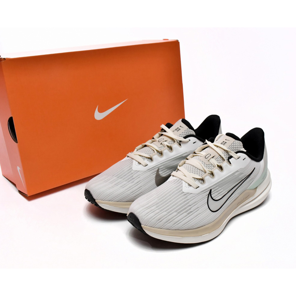 Nike Air Winflo 9 Light Grey Beige Light Green Sneaker      DV9121-011 - PerfectKickZ
