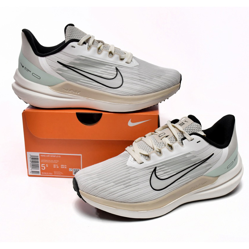 Nike Air Winflo 9 Light Grey Beige Light Green Sneaker      DV9121-011 - PerfectKickZ