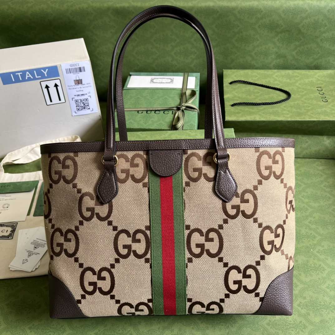 Gucci Ophidia Jumbo GG Medium Tote(32-28-14cm) - PerfectKickZ