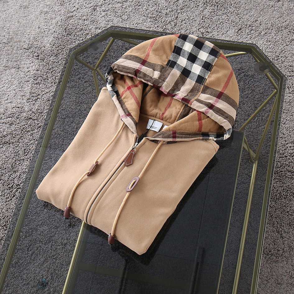 Burberry Check Hood Cotton Hooded Top - PerfectKickZ