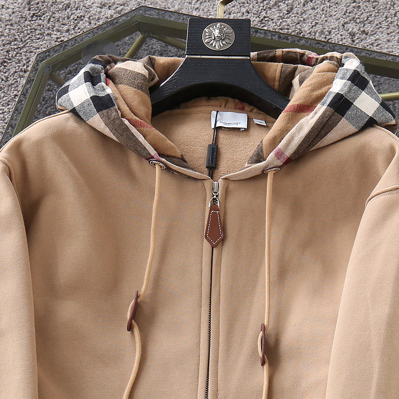 Burberry Check Hood Cotton Hooded Top - PerfectKickZ