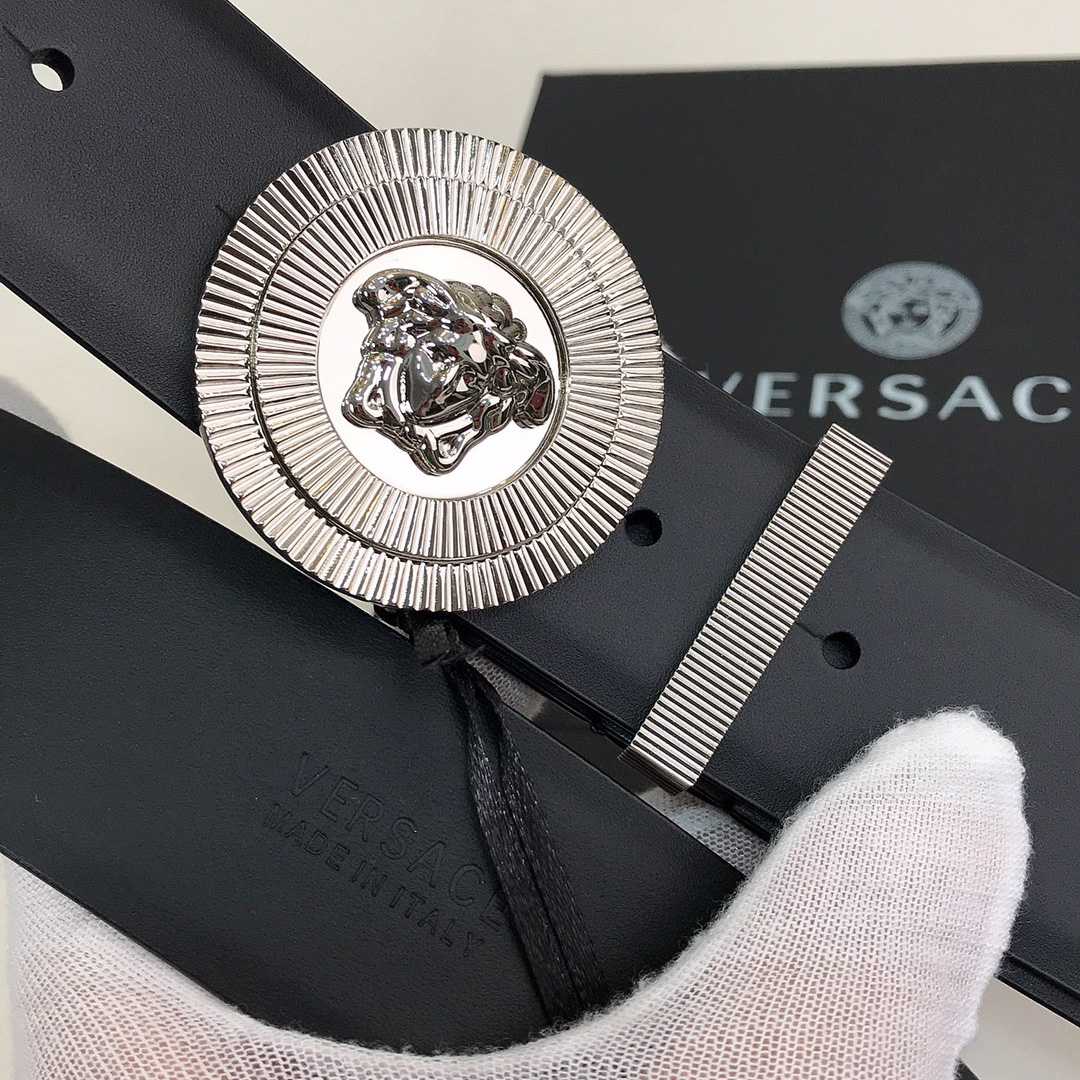 Versace Enamel Medusa Biggie Belt   40mm - PerfectKickZ