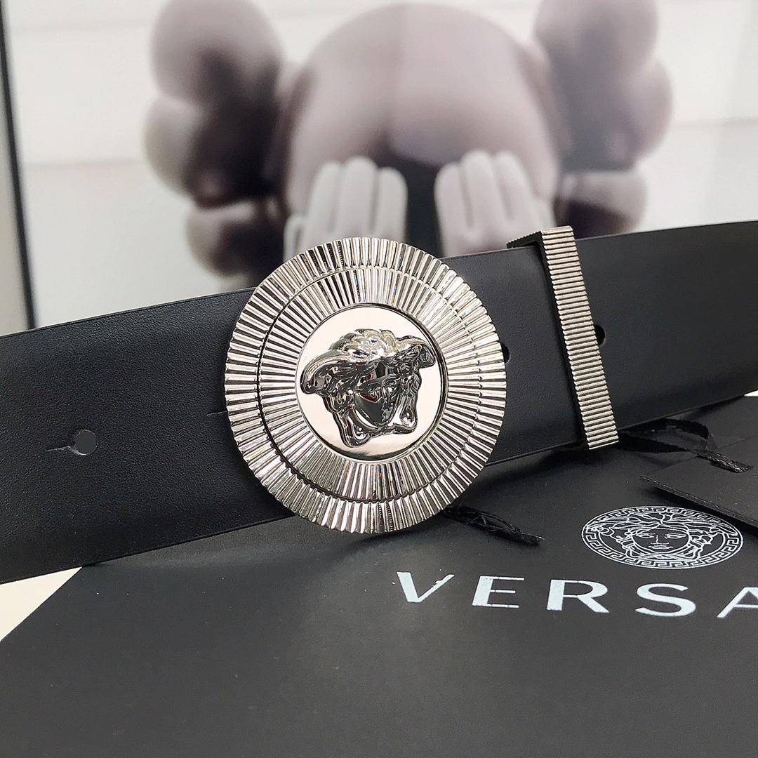 Versace Enamel Medusa Biggie Belt   40mm - PerfectKickZ