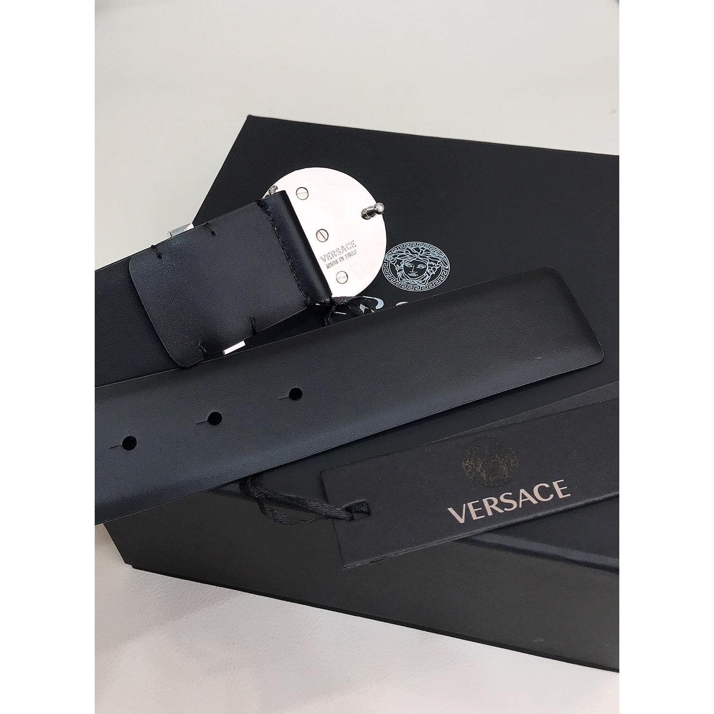 Versace Enamel Medusa Biggie Belt   40mm - PerfectKickZ