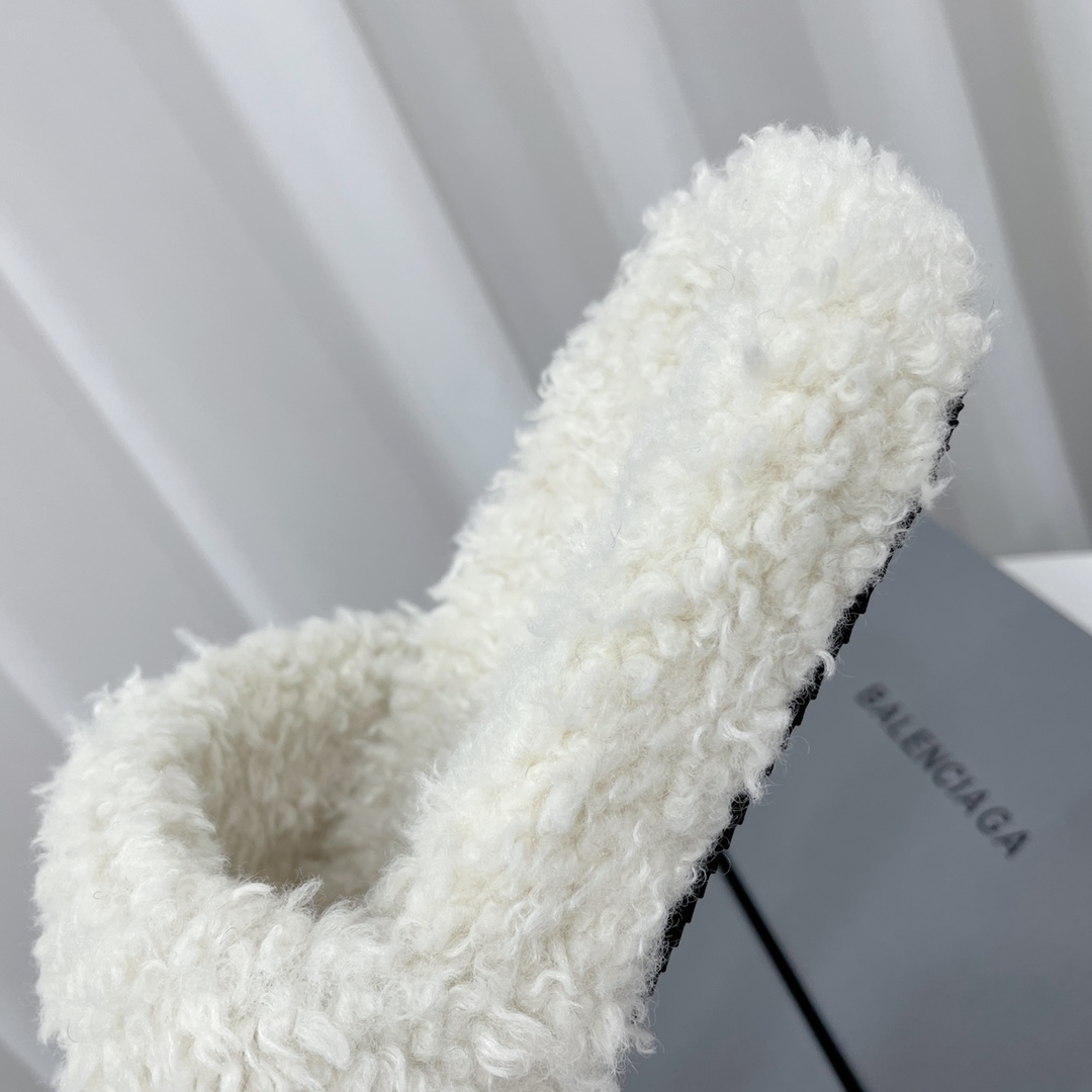 Balenciaga Furry Slide Sandal - PerfectKickZ