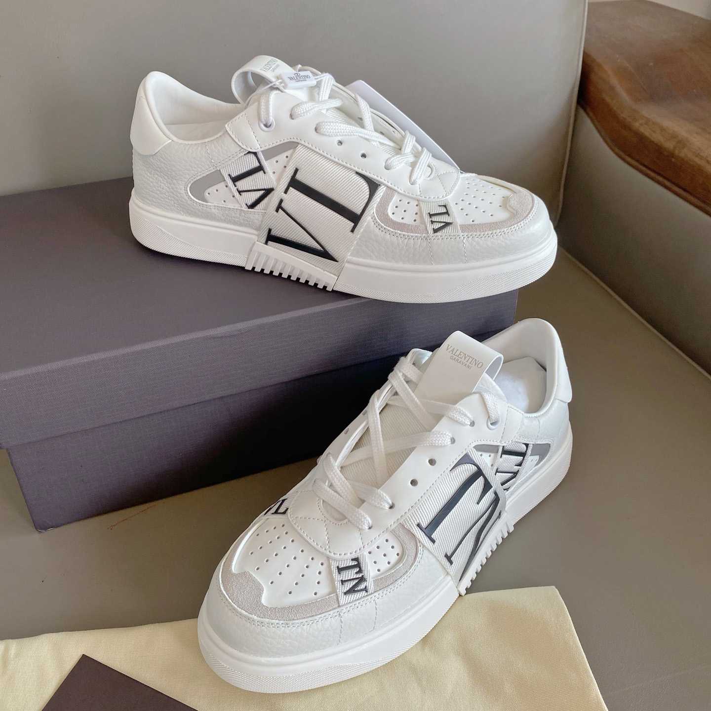 Valenti Low-Top Calfskin Vl7n Sneaker With Bands - PerfectKickZ