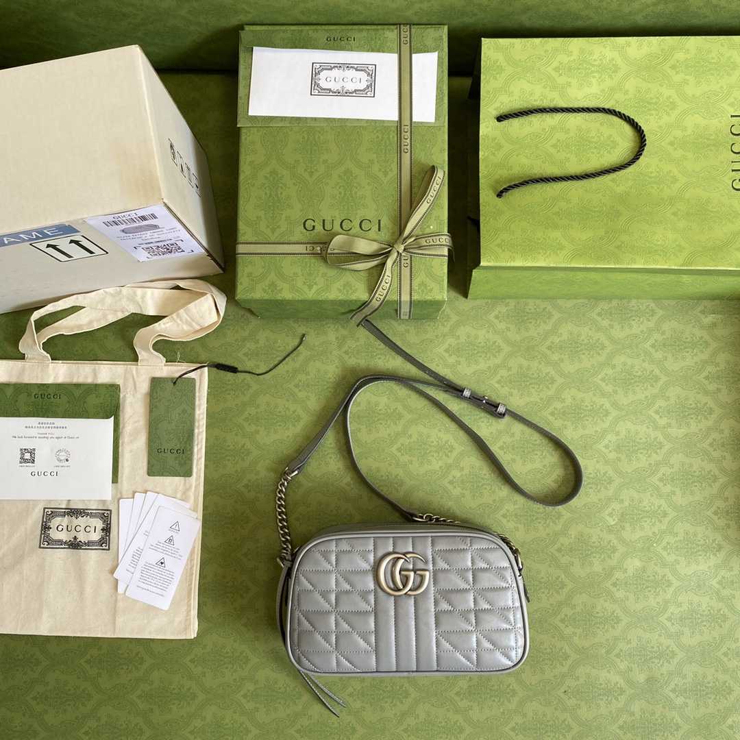 Gucci GG Marmont Small Shoulder Bag(24-12-7cm) - PerfectKickZ