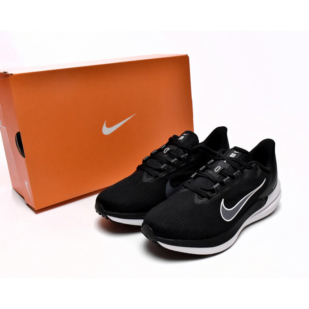 Nike Air Winflo 9 Black Dark Smoke Grey Sneaker   DD8686-001 - PerfectKickZ