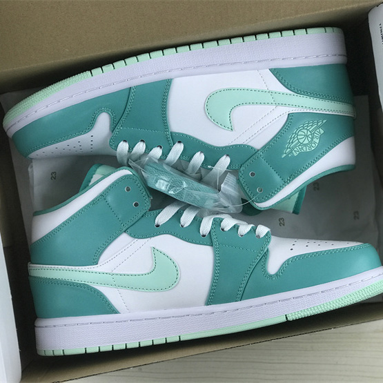 Air Jordan 1 Mid “Marine Green” Sneaker     DV2229-300 - PerfectKickZ