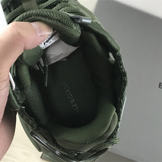 Balenciaga Runner Sneaker In Dark Green Mesh And Nylon - PerfectKickZ