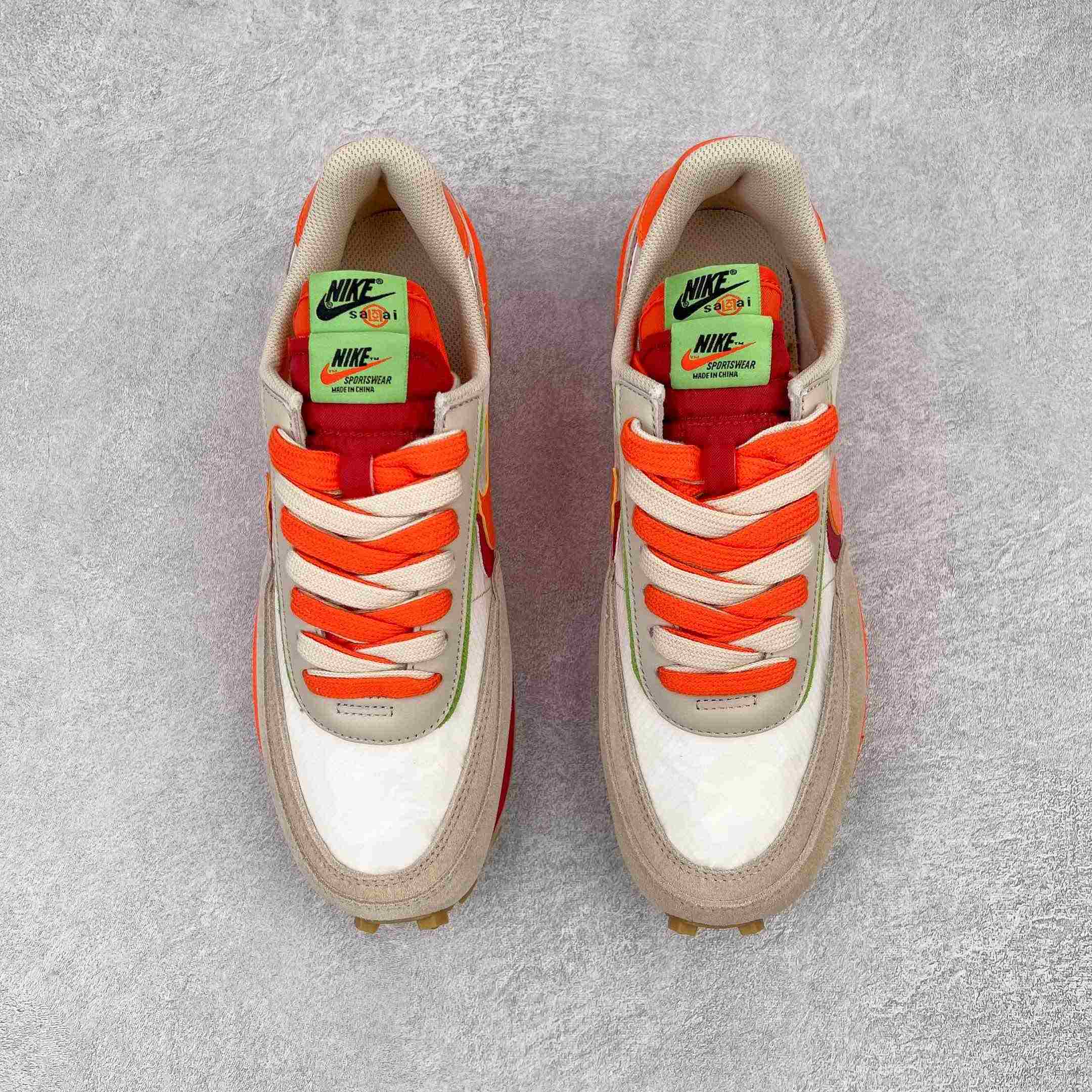 Clot × Sacai × NK LDWaffle'Net Orange Blaze' Sneaker     DH1347-100 - PerfectKickZ