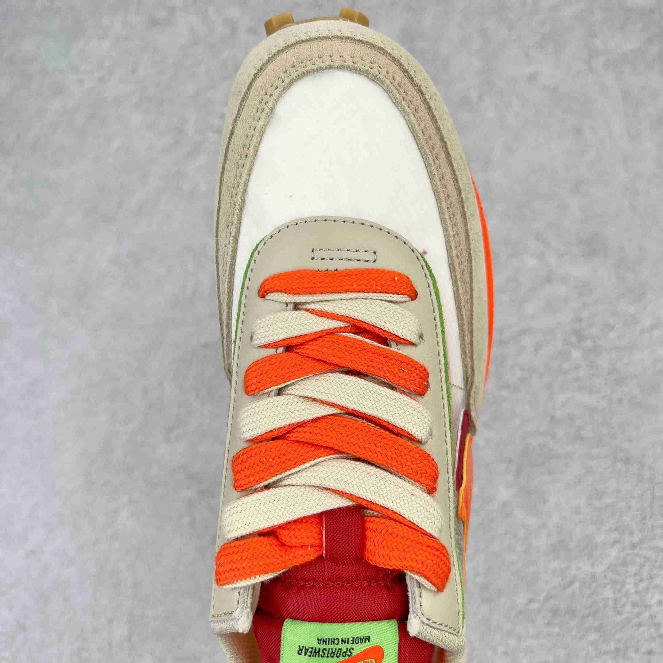 Clot × Sacai × NK LDWaffle'Net Orange Blaze' Sneaker     DH1347-100 - PerfectKickZ