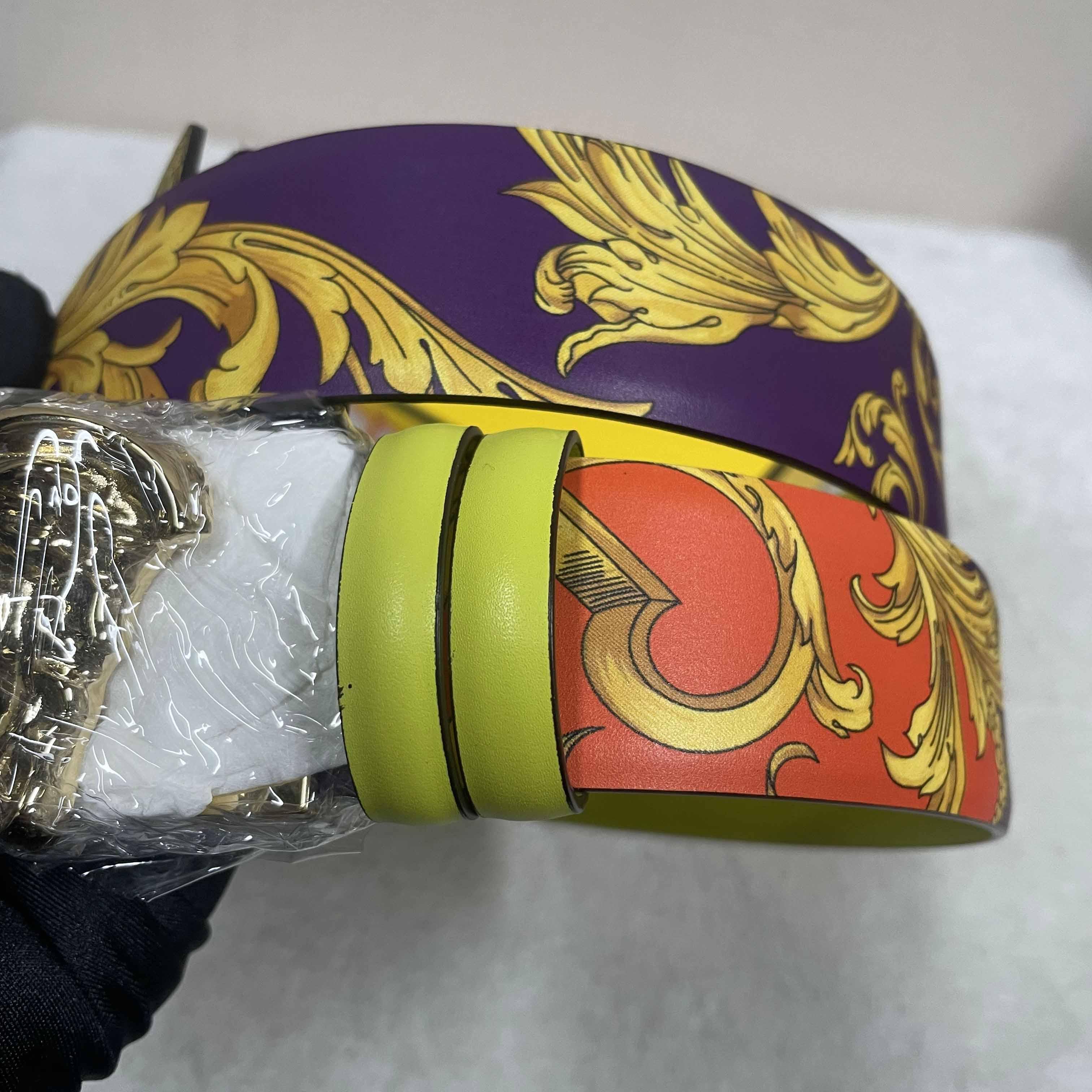 Versace La Medusa Le Pop Classique Reversible Belt   40mm - PerfectKickZ