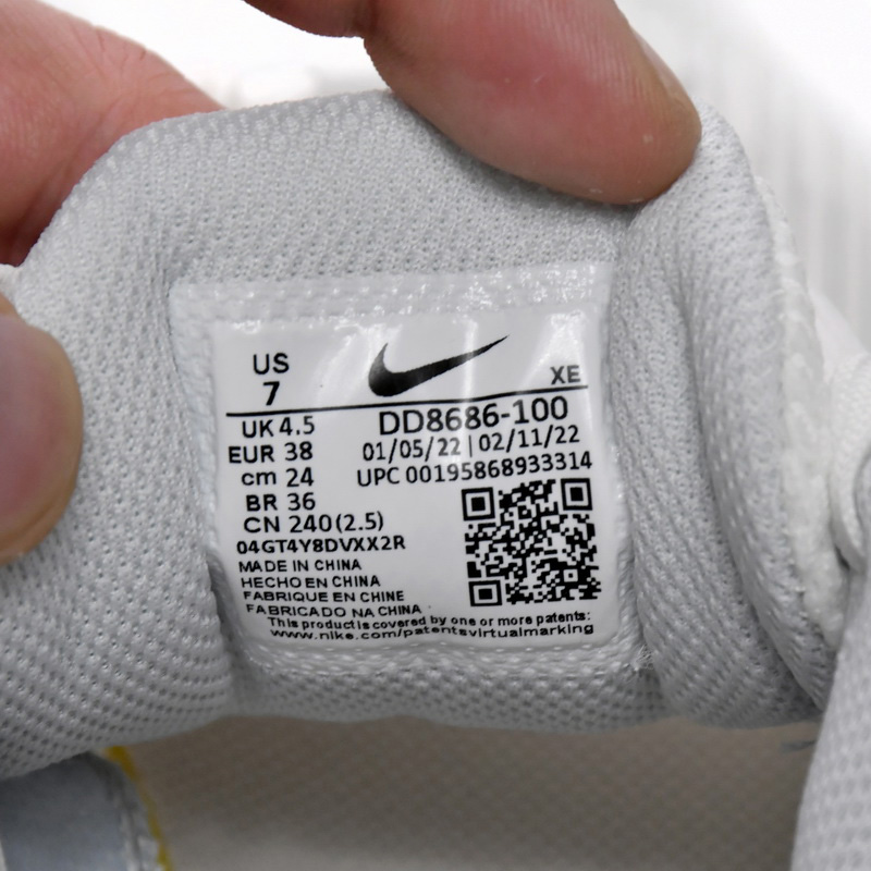 Nike Air Winflo 9 White Metallic Silver Sneaker   DD8686-100 - PerfectKickZ