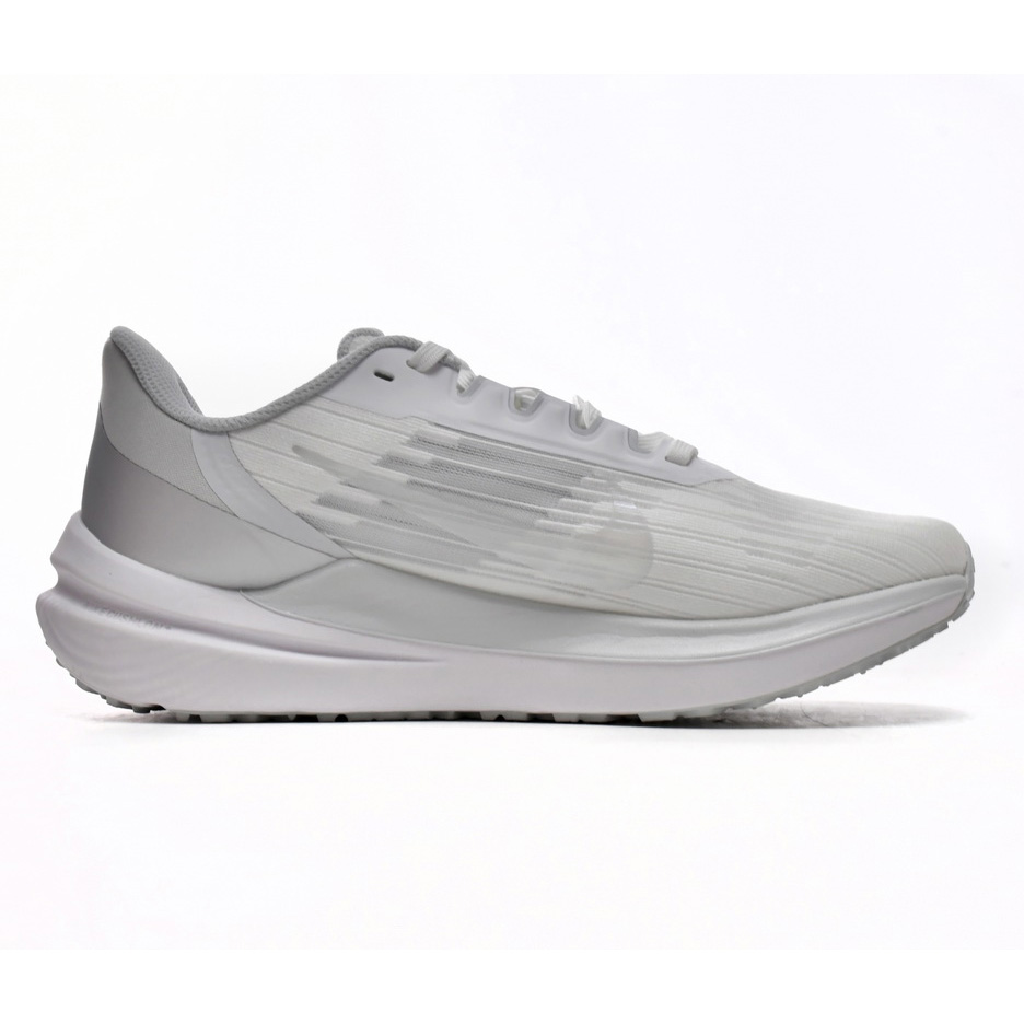 Nike Air Winflo 9 White Metallic Silver Sneaker   DD8686-100 - PerfectKickZ