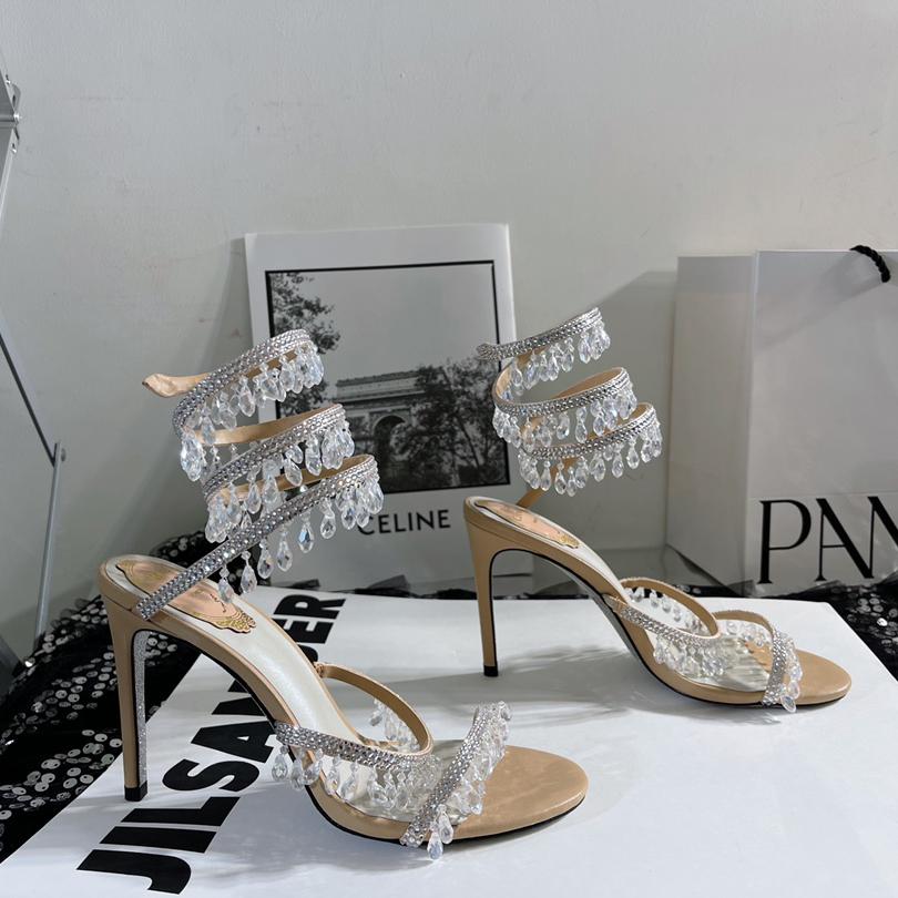 Rene Caovilla Stiletto Heel Sandals - PerfectKickZ