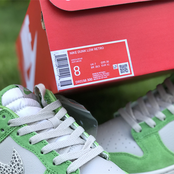 Nike Dunk Low “Safari Swoosh” Sneakers      DR0156-300  - 