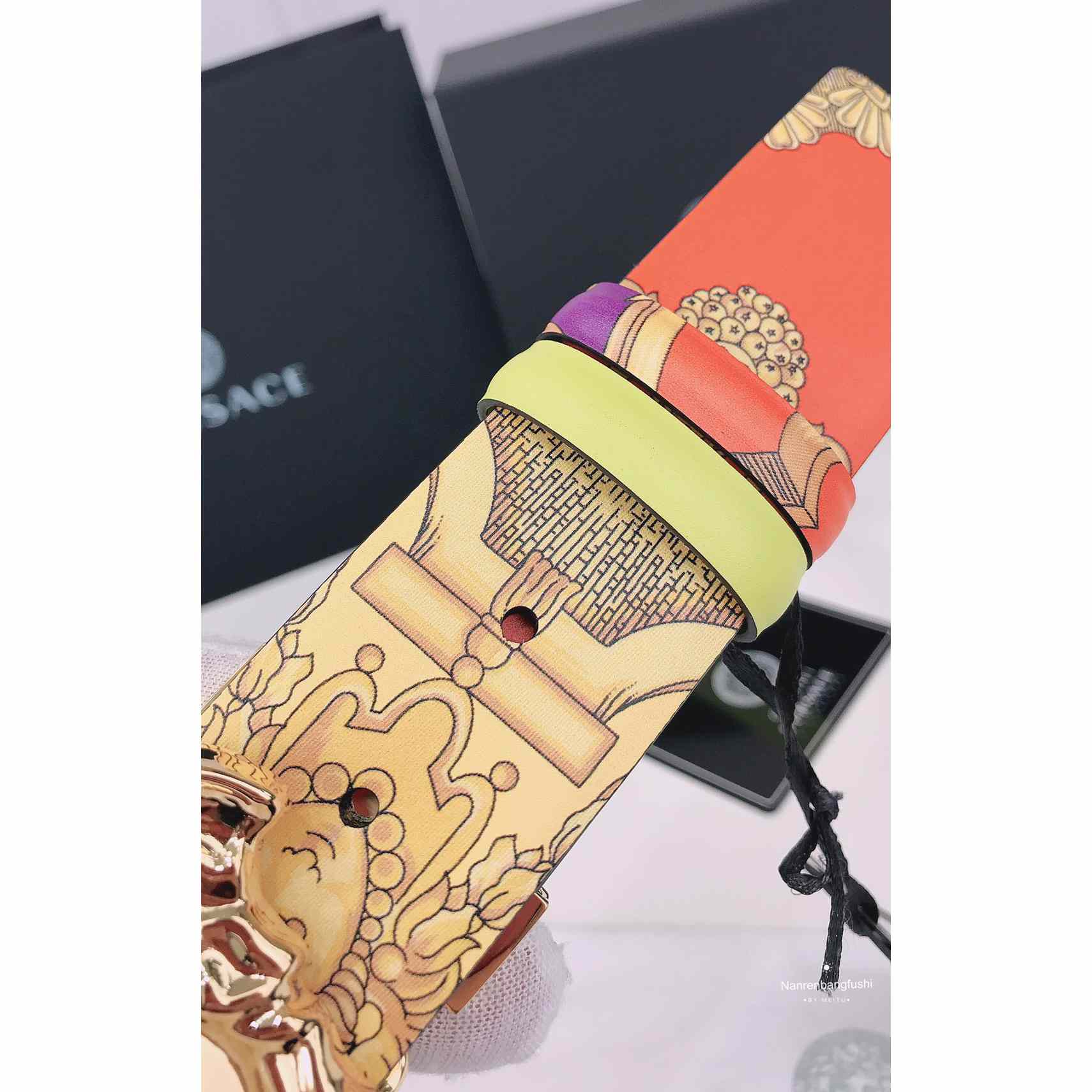 Versace La Medusa Le Pop Classique Reversible Belt   40mm - PerfectKickZ