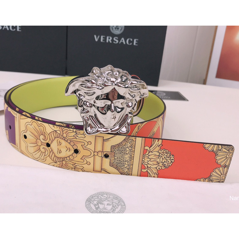 Versace La Medusa Le Pop Classique Reversible Belt   40mm - PerfectKickZ
