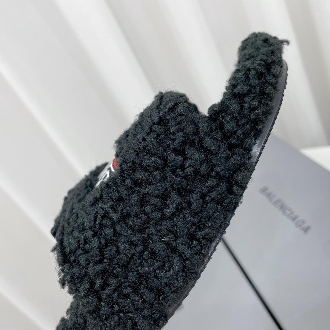 Balenciaga Furry Slide Sandal - PerfectKickZ