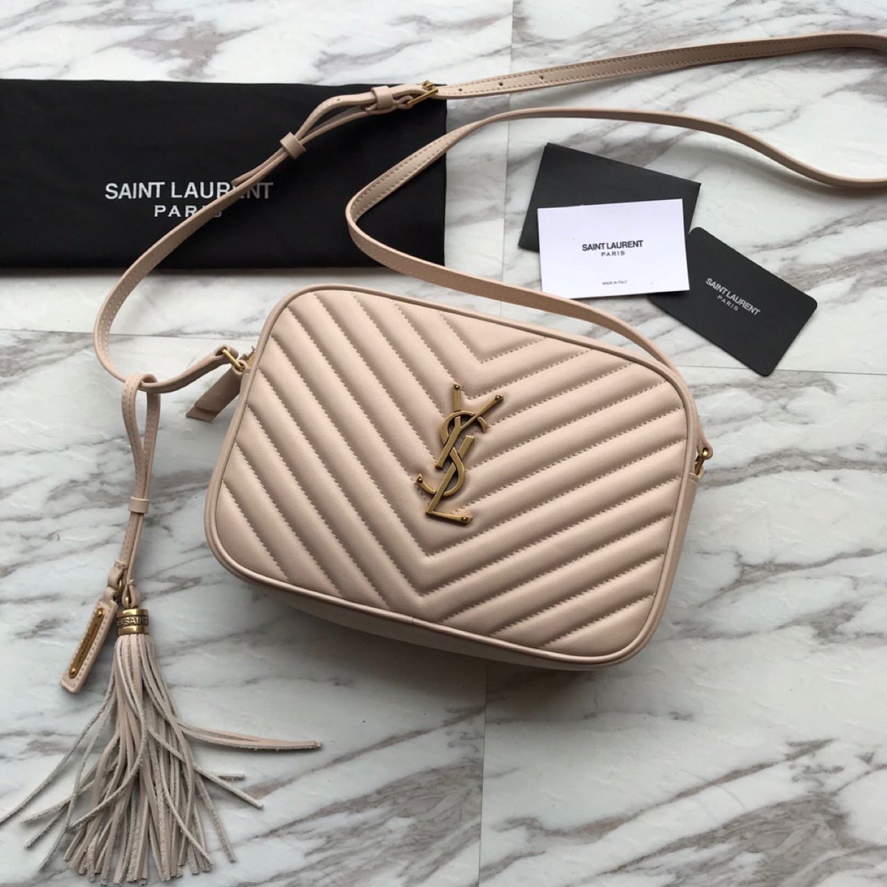 Saint Laurent Lou Camera Bag In Quilted Leather(23-16-6 cm) - PerfectKickZ