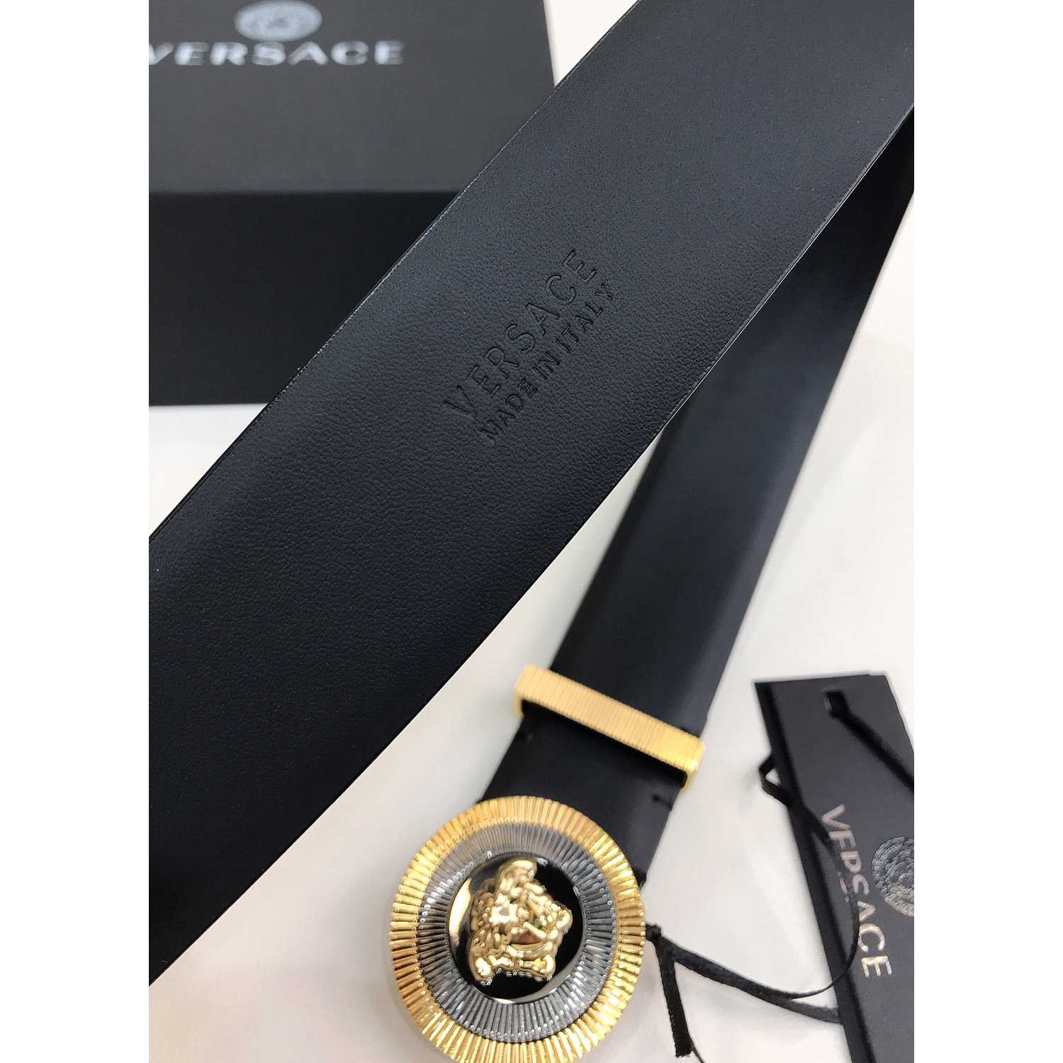 Versace Enamel Medusa Biggie Belt   40mm - PerfectKickZ
