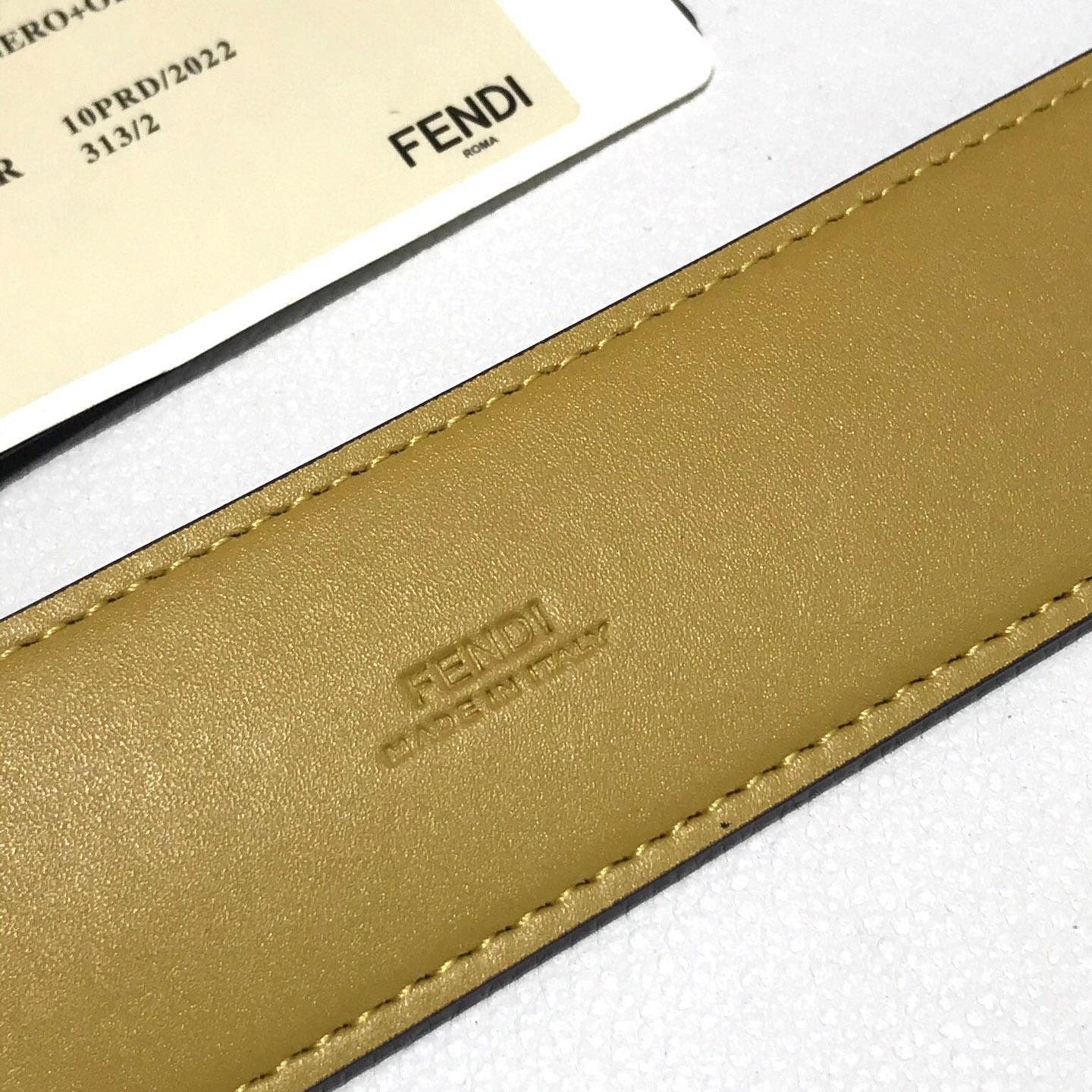 Fendi Reversible Leather Belt - PerfectKickZ