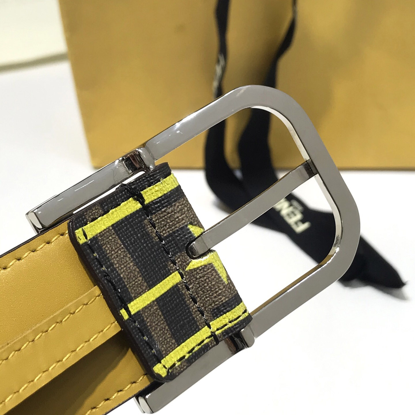 Fendi Reversible Leather Belt - PerfectKickZ