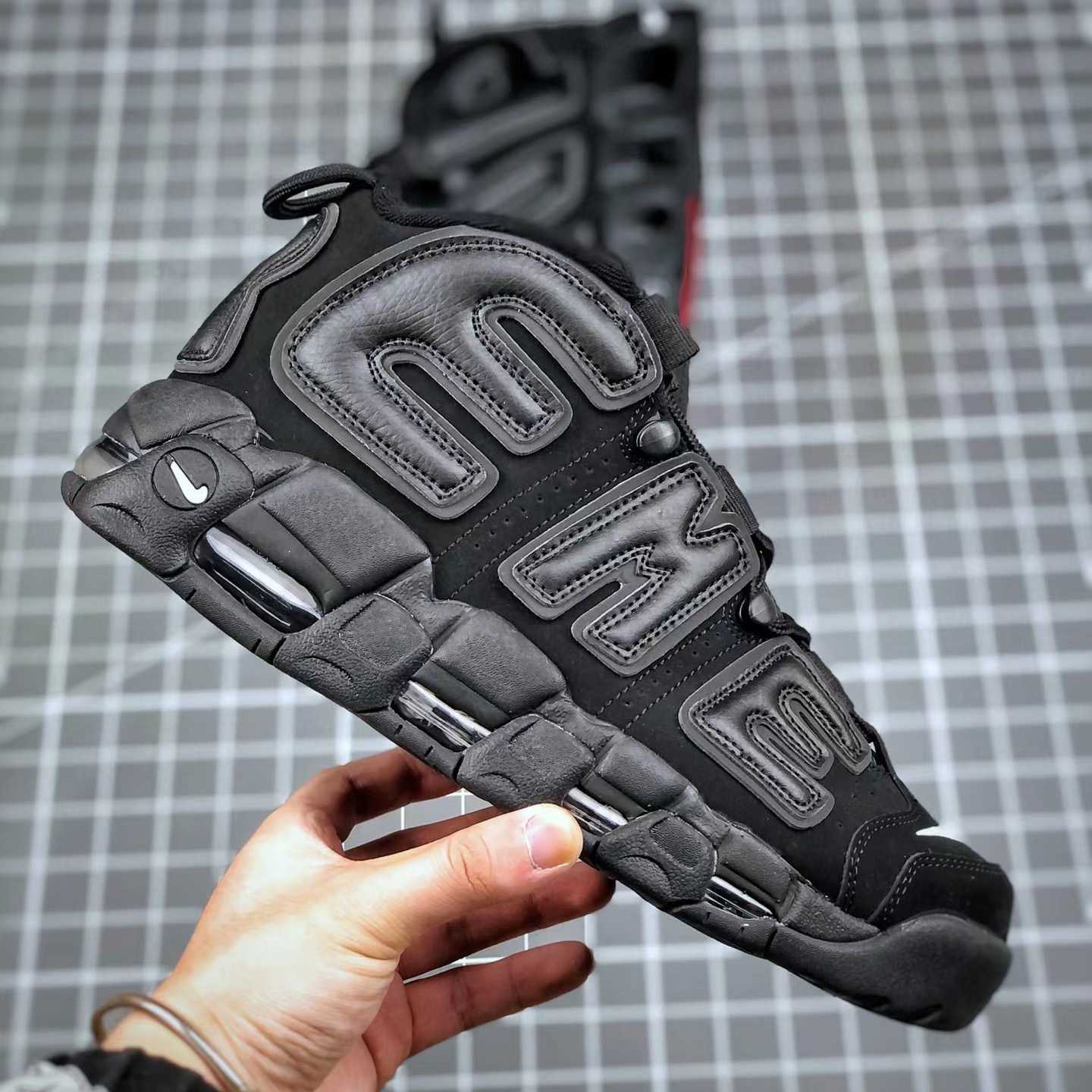Air More Uptempo X Supreme Sneakers      902290-600-001 - PerfectKickZ