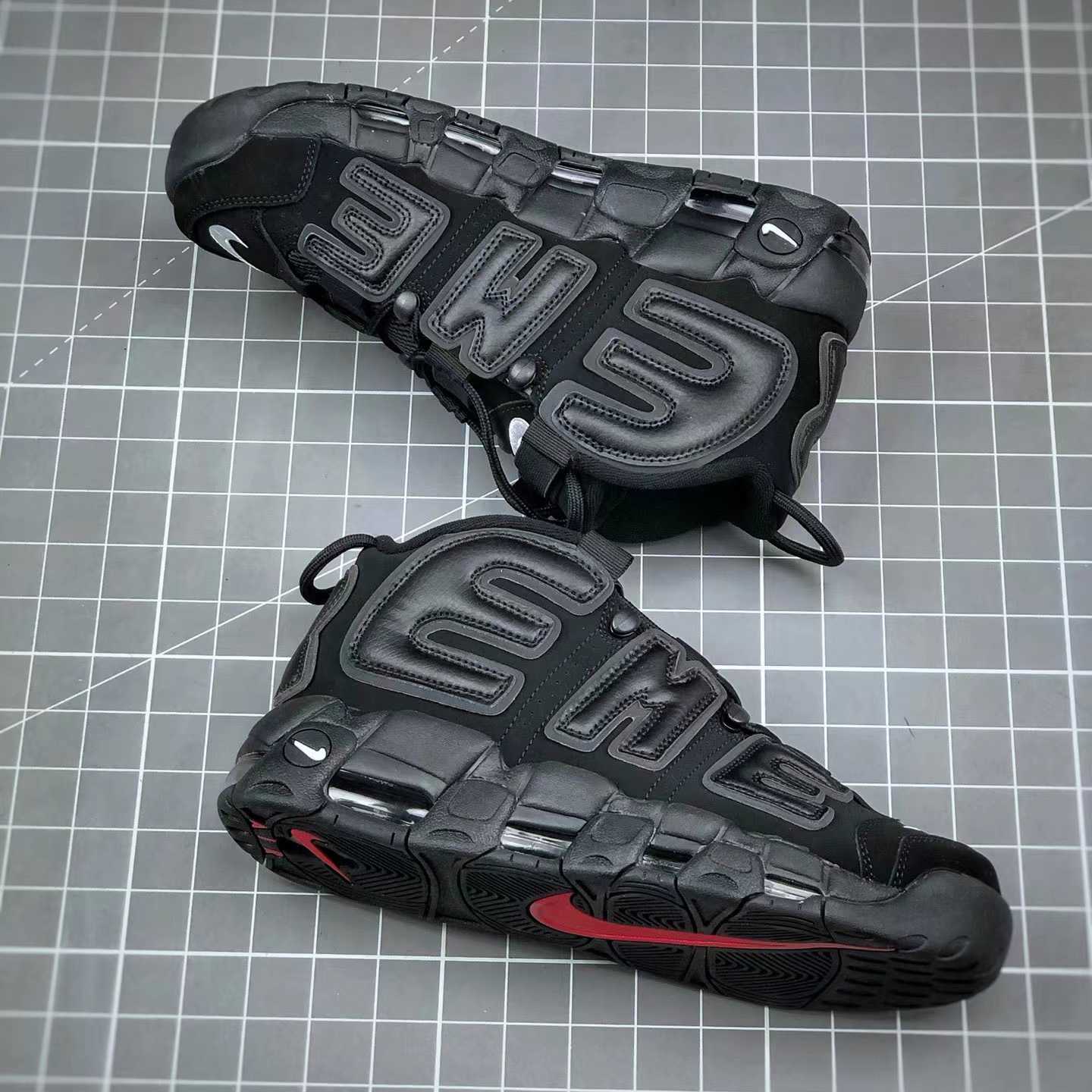 Air More Uptempo X Supreme Sneakers      902290-600-001 - PerfectKickZ