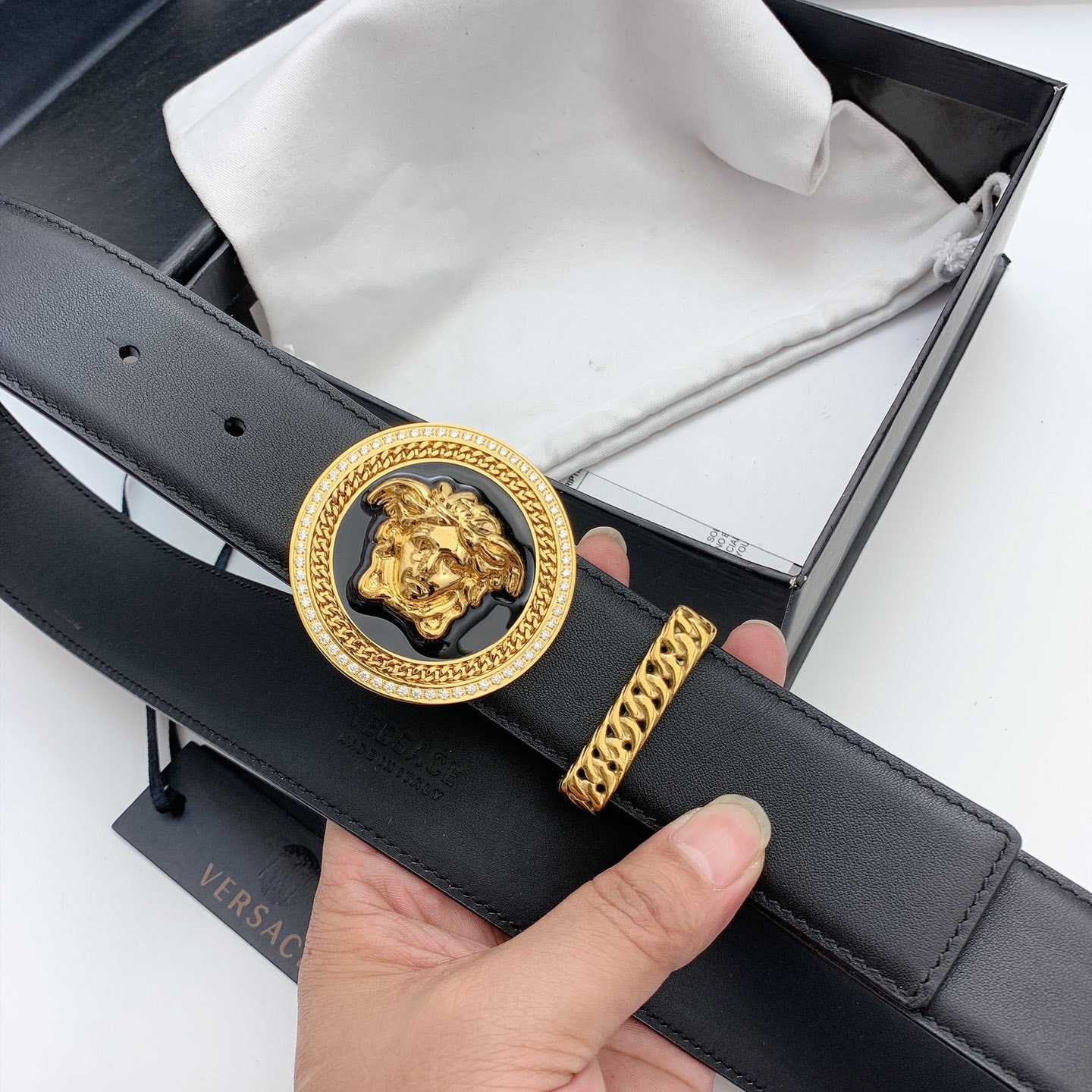 Versace Medusa Biggie Belt - PerfectKickZ