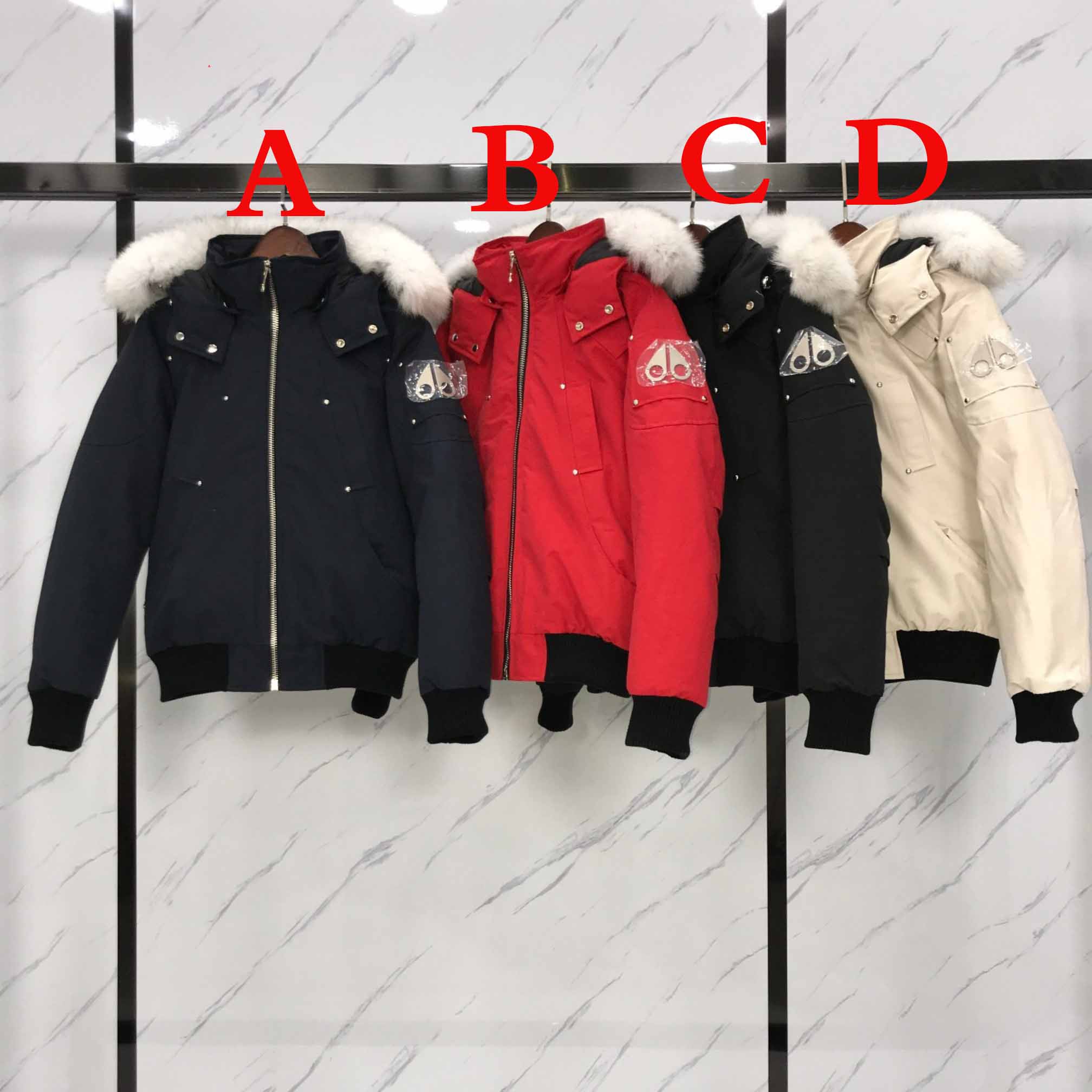 Moose Knuckles  Ballistic Fur-Trimmed(Black/White) Bomber Jacket - PerfectKickZ