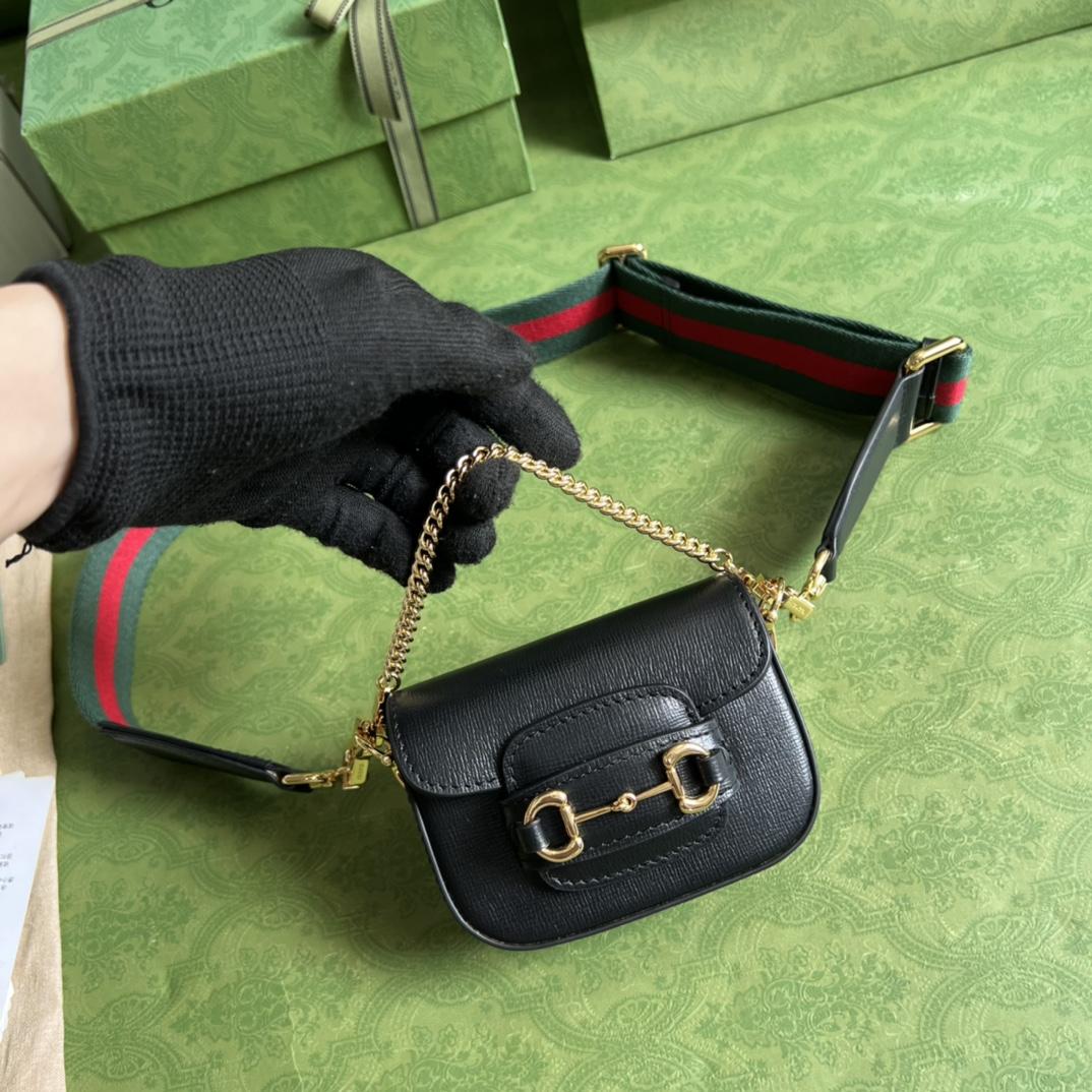 Gucci Horsebit 1955 Strap Wallet(12-9-4cm) - PerfectKickZ