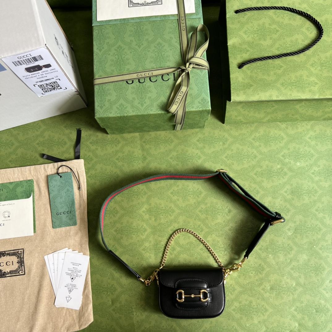Gucci Horsebit 1955 Strap Wallet(12-9-4cm) - PerfectKickZ