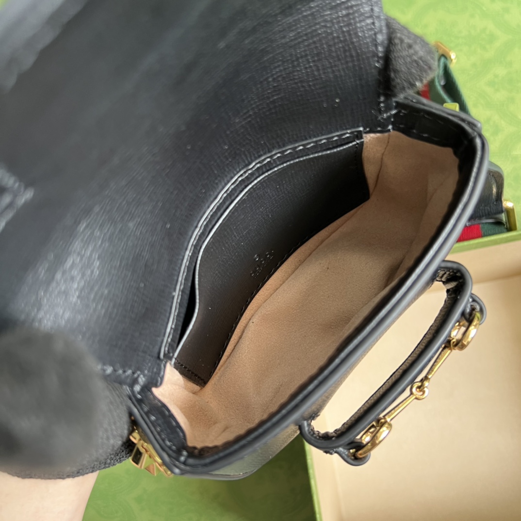 Gucci Horsebit 1955 Strap Wallet(12-9-4cm) - PerfectKickZ
