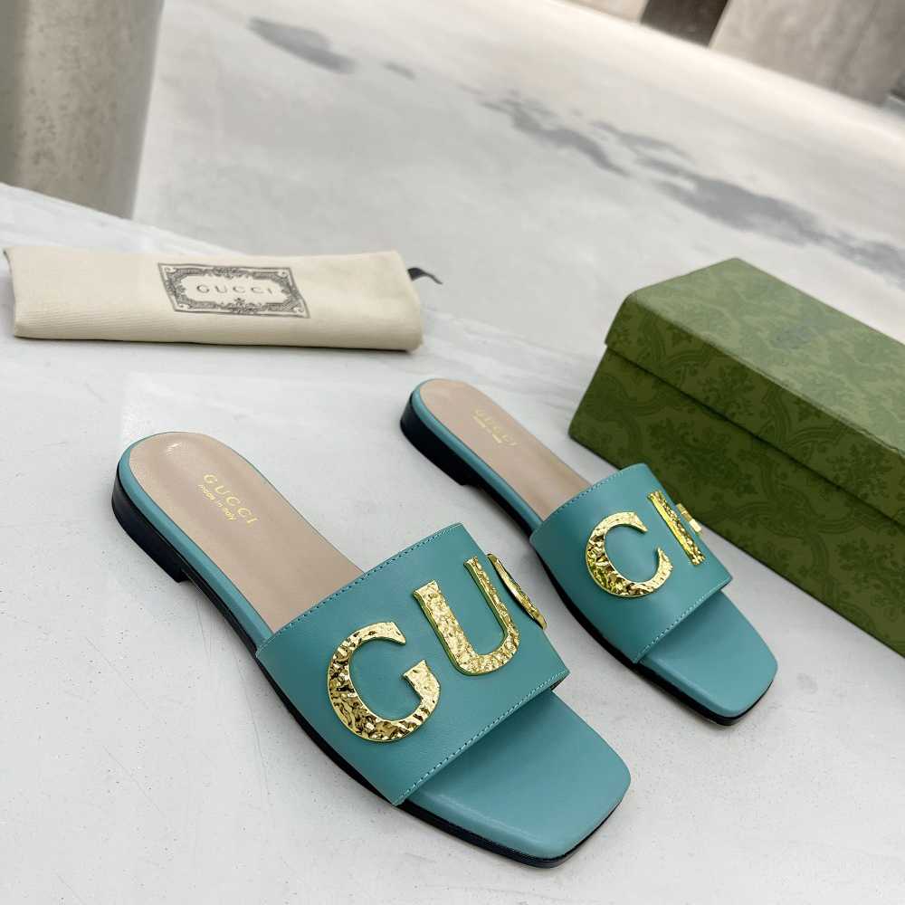 Gucci Women's 'Gucci' Slide Sandal - PerfectKickZ