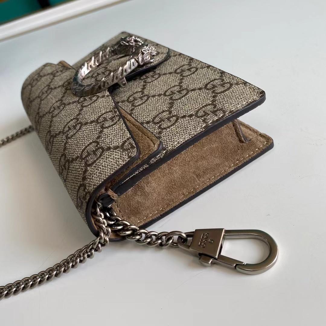 Gucci Dionysus GG Supreme Super Mini Bag(16.5-10-4.5cm)   476432 - PerfectKickZ