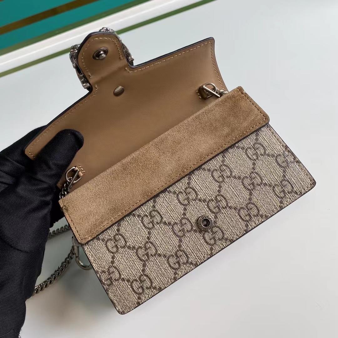 Gucci Dionysus GG Supreme Super Mini Bag(16.5-10-4.5cm)   476432 - PerfectKickZ