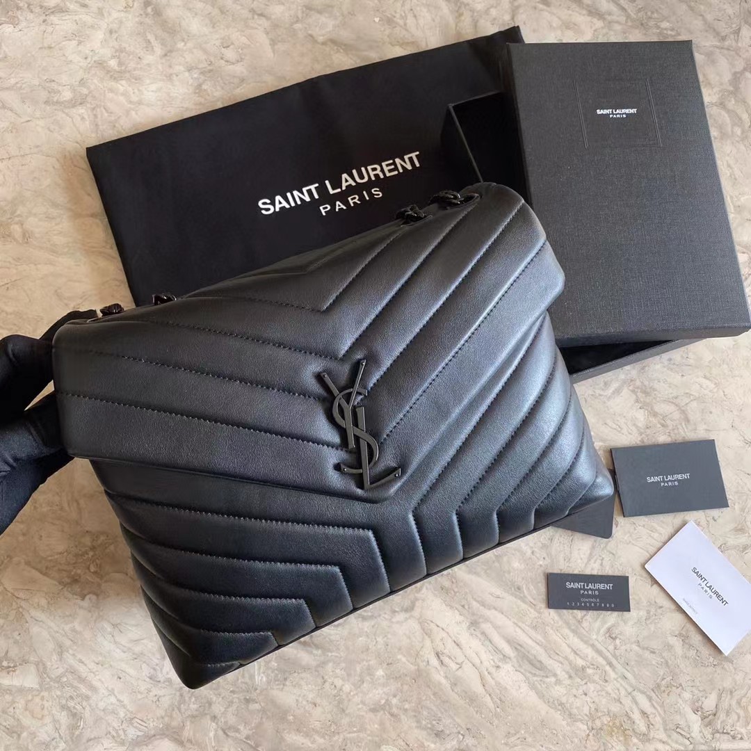 Saint Laurent Loulou Small Chain Bag In Quilted "Y" Leather(32-22-11cm) - PerfectKickZ