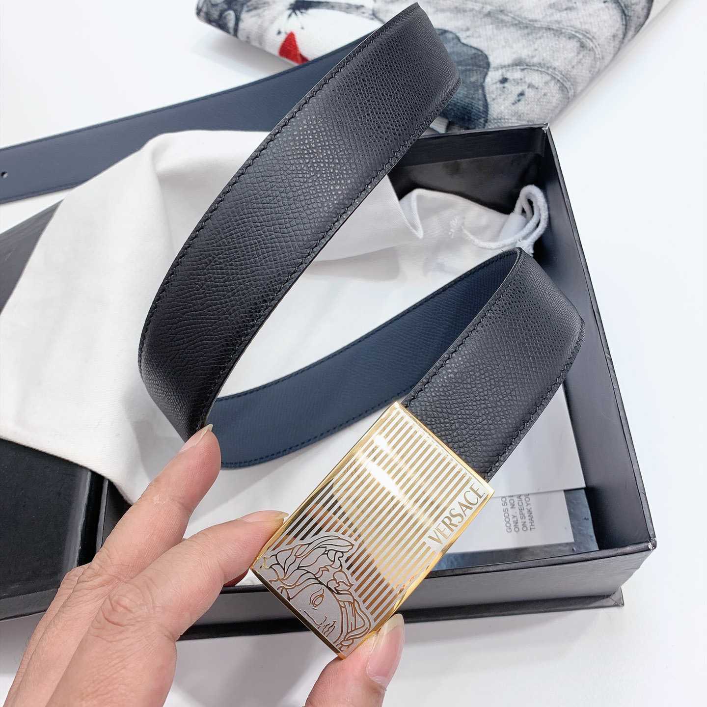 Versace Leather Belt - PerfectKickZ