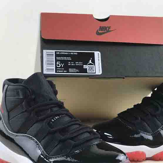 Air Jordan 11 “Bred ”GS Sneaker     378037-061  - PerfectKickZ