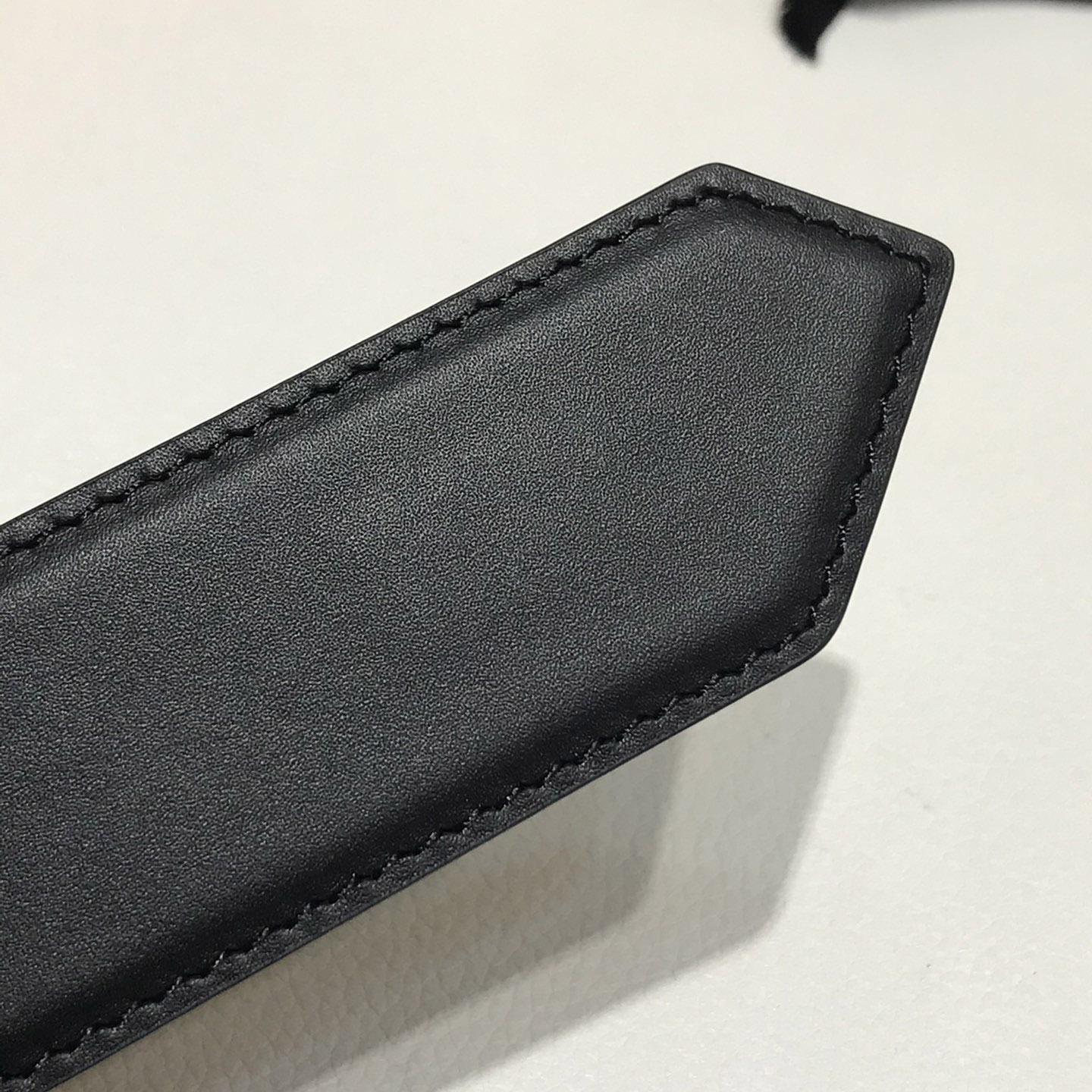 Fendi Black Leather Belt - PerfectKickZ