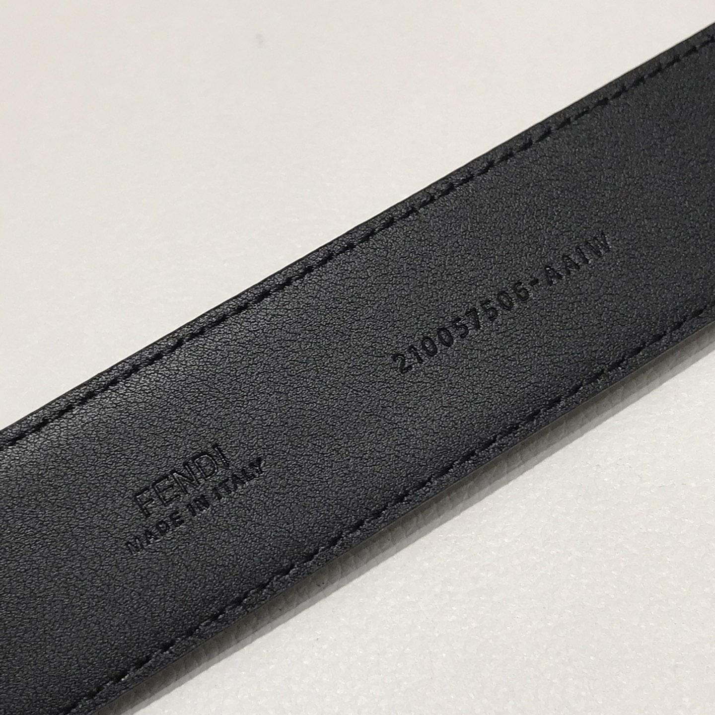 Fendi Black Leather Belt - PerfectKickZ