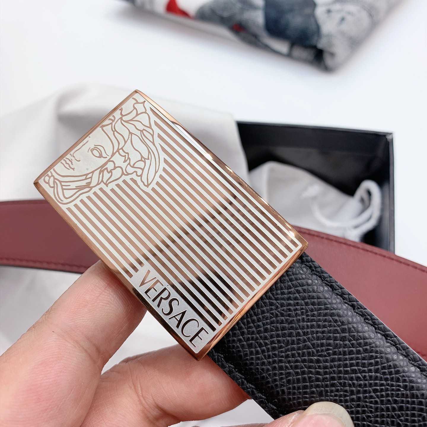 Versace Leather Belt - PerfectKickZ
